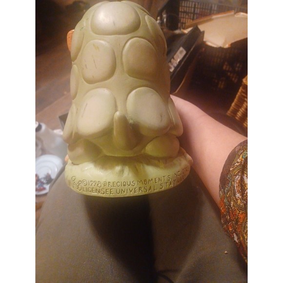 Precious Moments 1998 Turtle with Butterfly Garden Statue Figure Sam Butcher - Picture 6 of 6